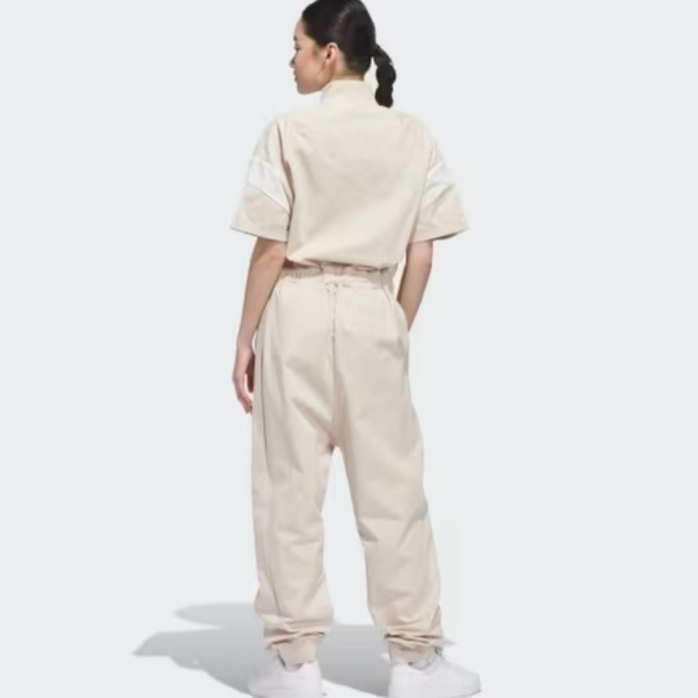 Adidas Women's Tiro Jumpuit Crystal Linen Off White Bnwt - Picture 3 of 9